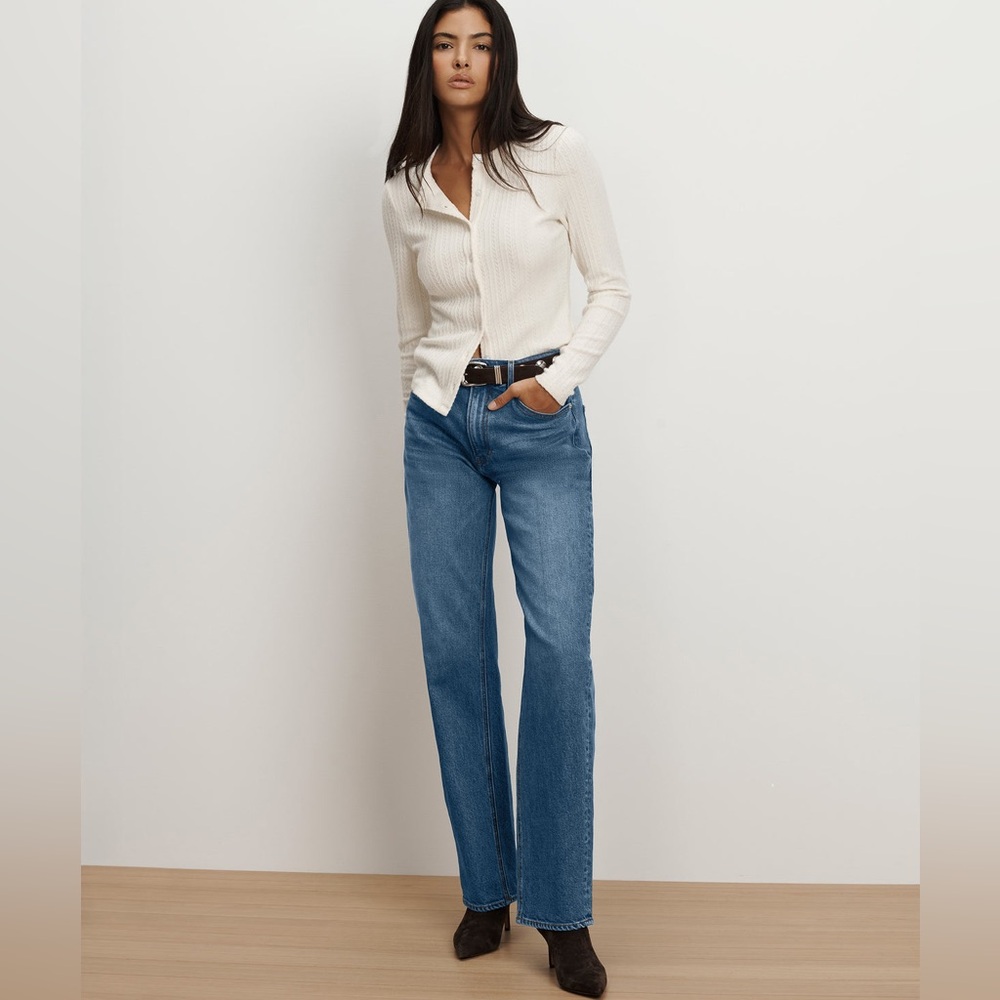 Veronica Beard Harley The Arc Leg Jean in Rebel Blue NEW